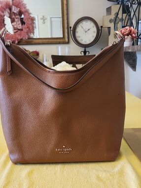 Kate Spade New York Brown Leather Hobo Bag
